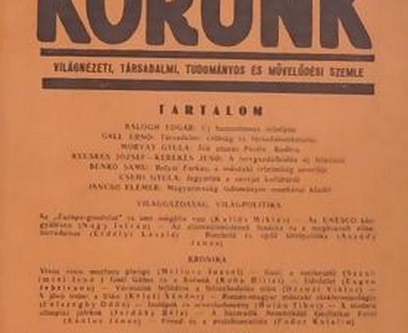 Discursul de reabilitare a sociologiei în revista „Korunk” (1957–1964)